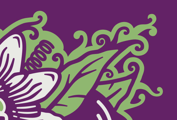 Lilikoi Wine Label Illustration